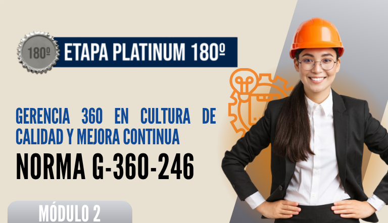 Norma Internacional G-360-246-ETAPA PLATINUM: Gerencia 360 en Cultura de Calidad y Mejora Continua