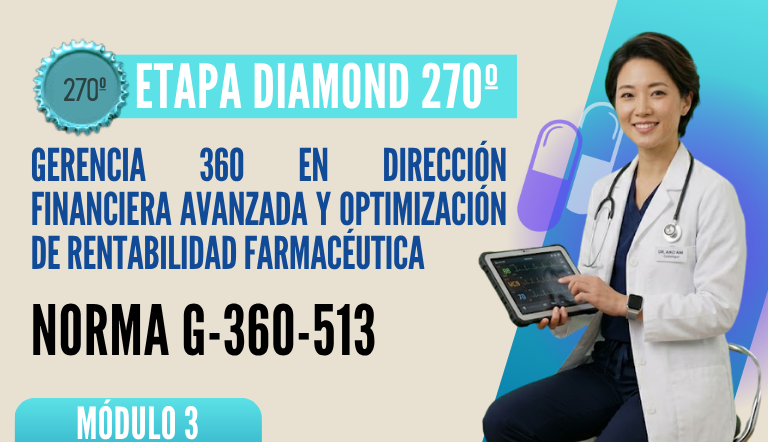 Norma Internacional G-360-513-ETAPA DIAMOND: Gerencia 360 en Dirección Financiera Avanzada y Optimización de Rentabilidad Farmacéutica