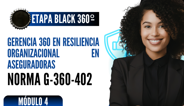 Norma Internacional G-360-402-ETAPA BLACK: Gerencia 360 en Resiliencia Organizacional en Aseguradoras