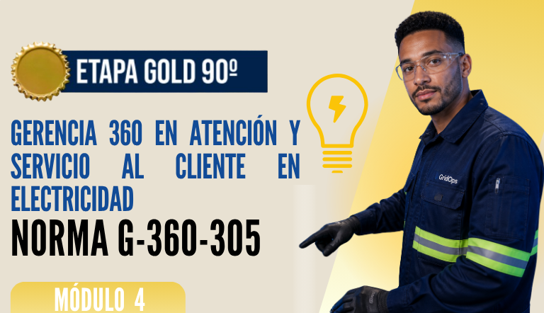 Norma Internacional G-360-305-ETAPA GOLD: Gerencia 360 en Atención y Servicio al Cliente en Electricidad
