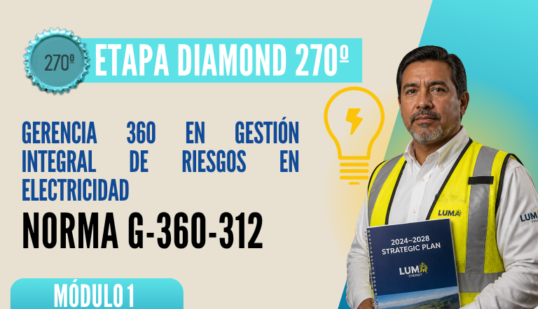 Norma Internacional G-360-312-ETAPA DIAMOND: Gerencia 360 en Gestión Integral de Riesgos en Electricidad