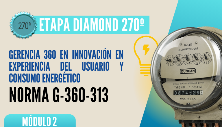 Norma Internacional G-360-313-ETAPA DIAMOND: Gerencia 360 en Innovación e Experiencia del Usuario y Consumo Energético