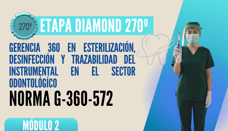 Norma Internacional G-360-572-ETAPA DIAMOND: Gerencia 360 en Esterilización, Desinfección y Trazabilidad del Instrumental en el Sector Odontológico