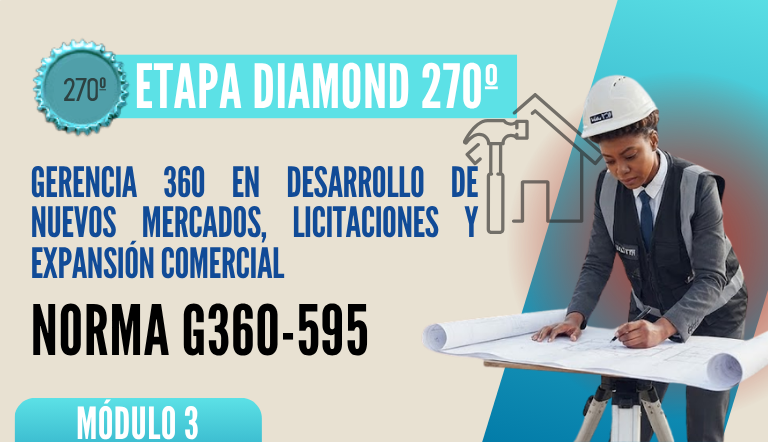 Norma Internacional G-360-595-ETAPA DIAMOND: Gerencia 360 en Desarrollo de Nuevos Mercados, Licitaciones y Expansión Comercial