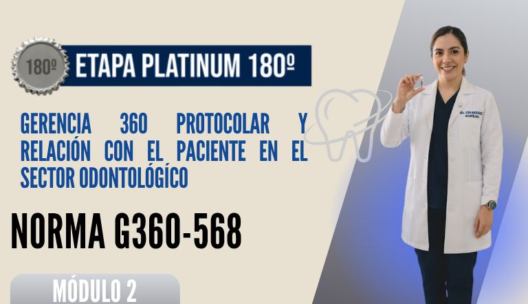 Norma Internacional G-360-568-ETAPA PLATINUM: Gerencia 360 Protocolar y Relación con el Paciente en el Sector Odontológico