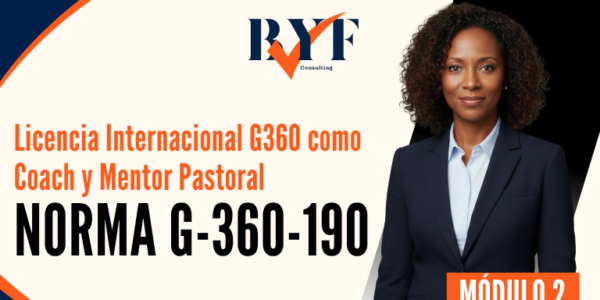 Licencia Internacional G360 como Coach y Mentor Pastoral (Norma G360-190)